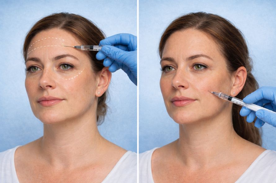 Botox samen met filler behandeling