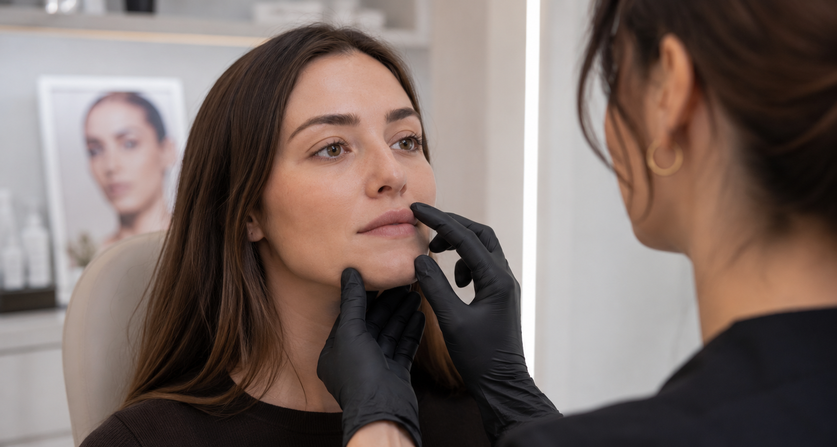 vrouw wil dunne lippen opvullen